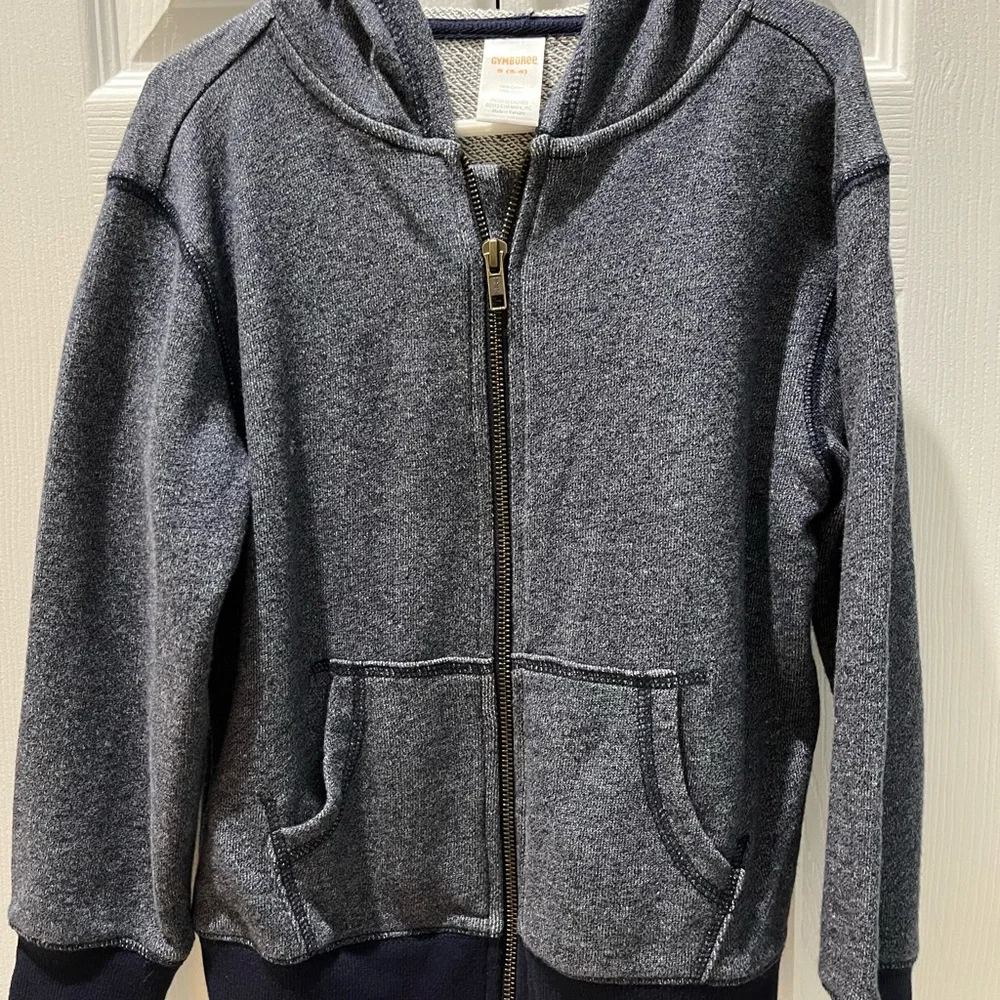 Gymboree Grayish-Blue Full-Zip Hoodie Sweatshirt
